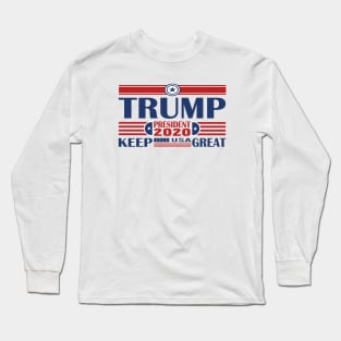 trump president 2020 keep america great Long Sleeve T-Shirt